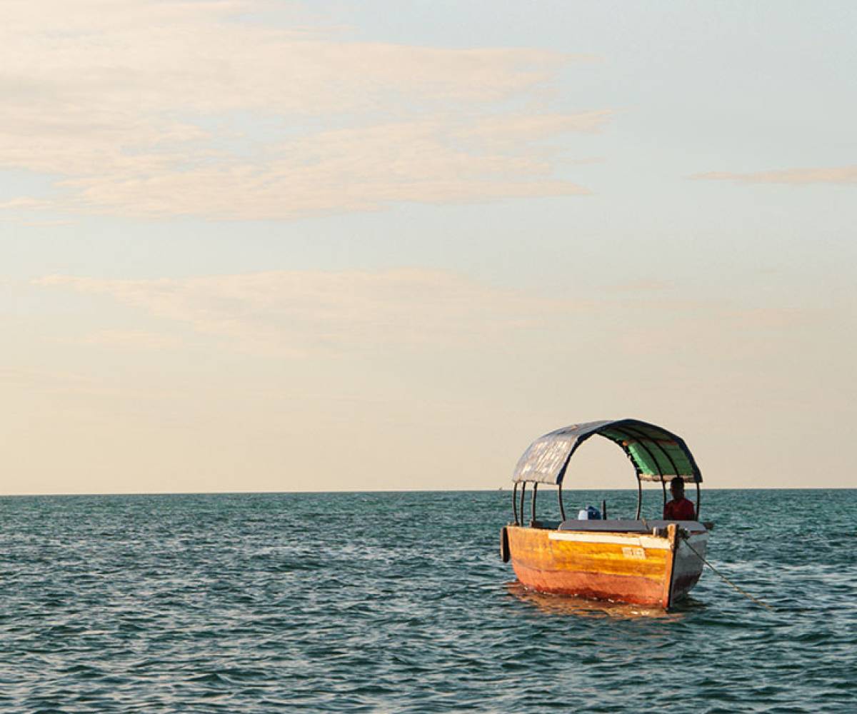 Sunset boat cruise in Michamvi