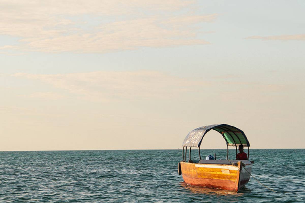 Sunset boat cruise in Michamvi